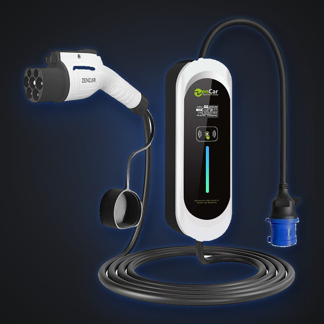 ZENCAR Portable Home Charger 7 kW – European protocol