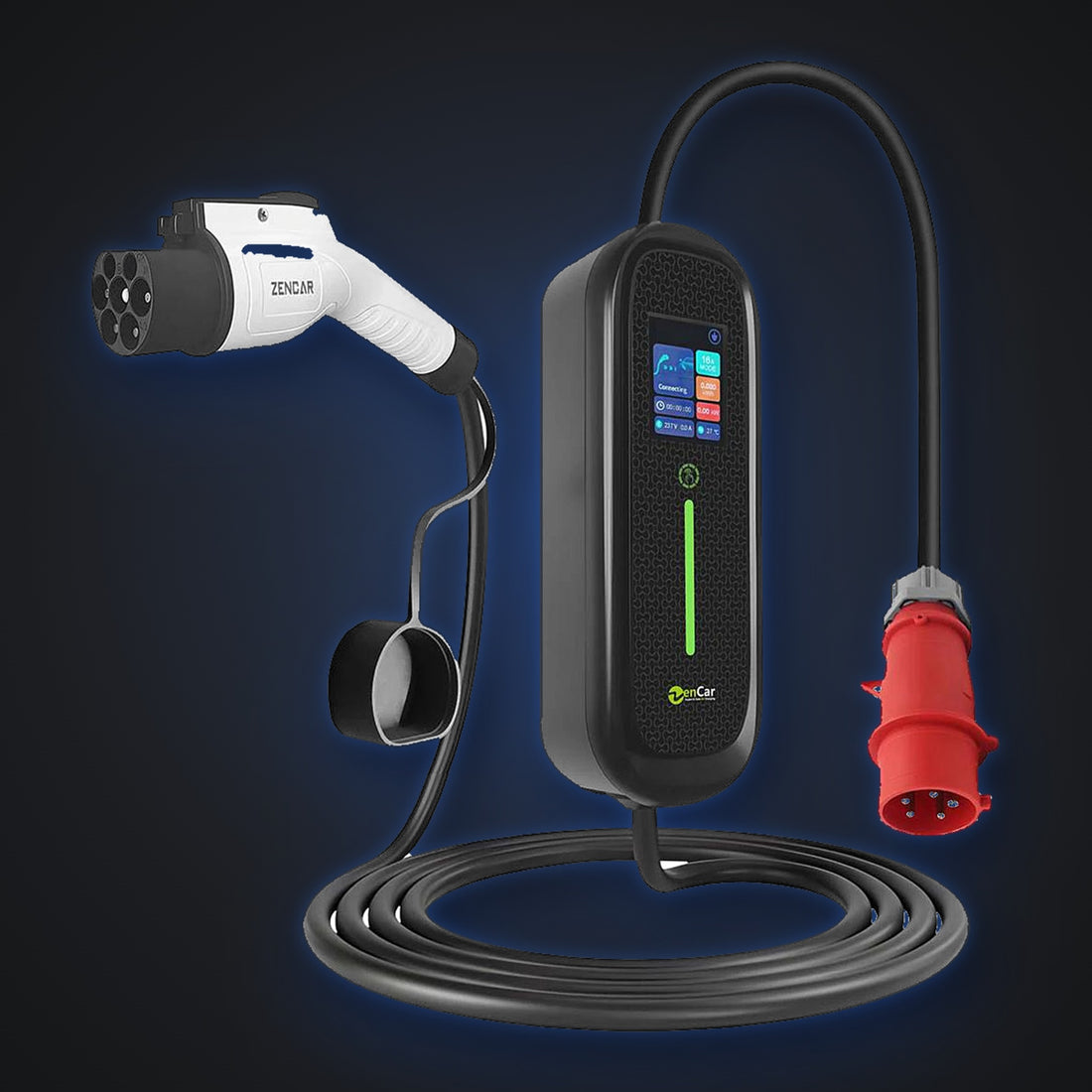 ZENCAR Portable Home Charger 7 kW – Smart, Chinese protocol